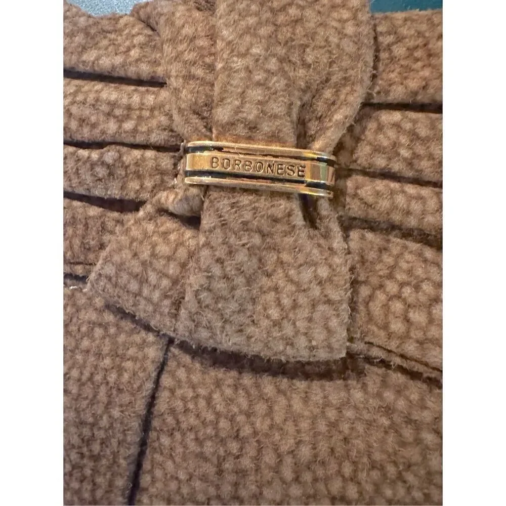 Borbonese Clutch purse Quail pattern ✨ Authentic ✨